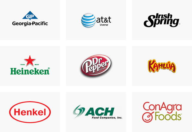 Brands - Heineken, AT&T, Dr. Pepper...